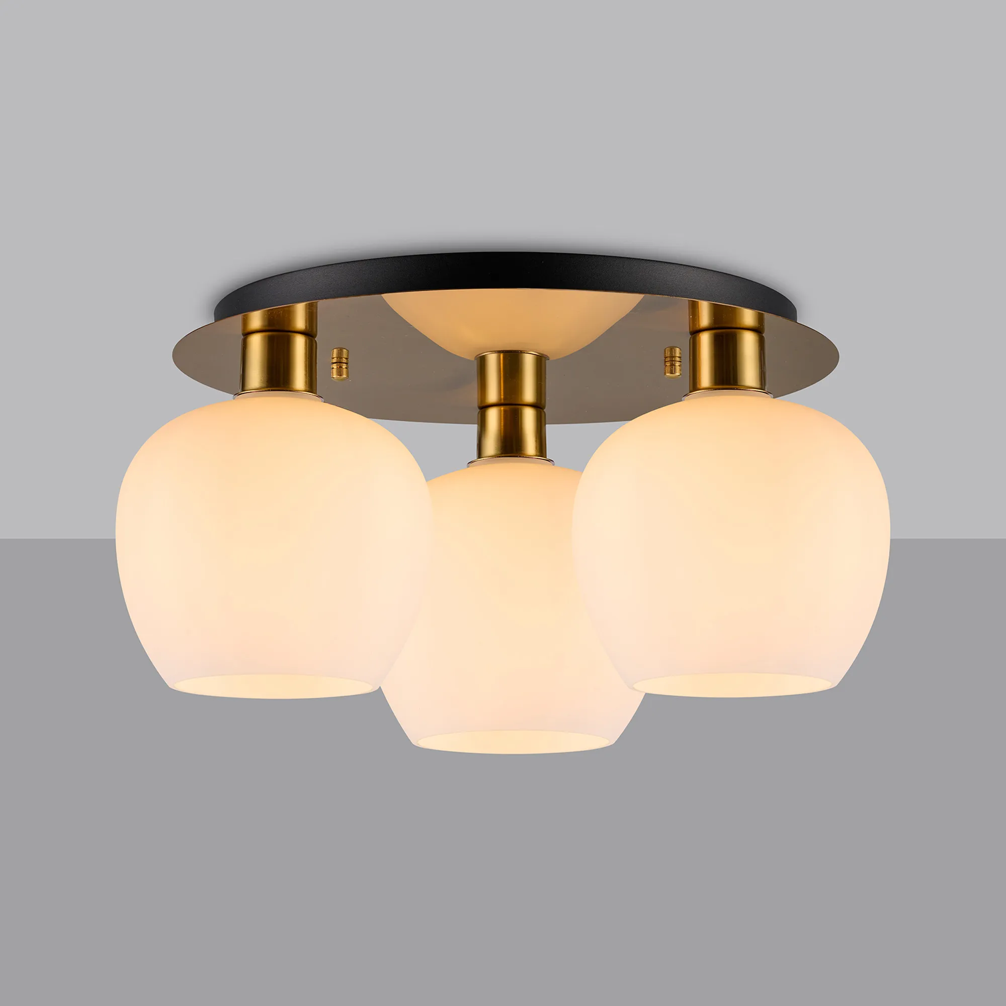 Lori Antique Gold Ceiling Lights Deco Flush Fittings